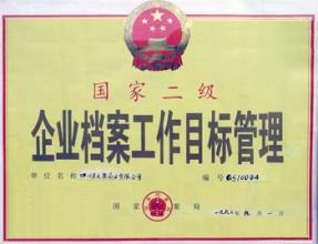 檔案國家二級企業